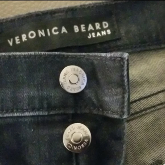 Veronica Beard Carolyn Denim Pants Size 24 Dark Wash Blue - Picture 3 of 3